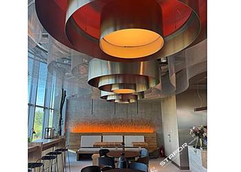 lampa restauracja, lampa hotel, lampa okrągła nierdzewna