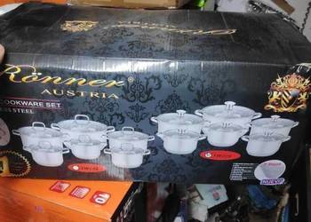 Garnki zestaw 6 samych garnków z grubym dnem Ronner