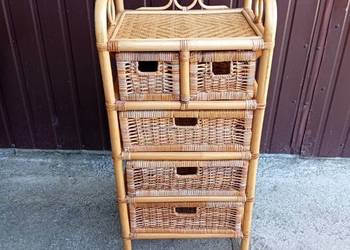 komoda rattanowa z szufladami / 535