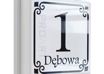 LED PODŚWIETLANY NUMER NA DOM TABLICZKA ADRESOWA wzór G