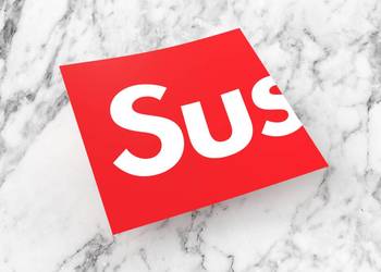 Naklejka SUS 6 x 6 cm supreme skate swag street