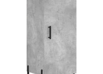 Szafka szarość betonu 345x34x90 cm materiał drewnopochodny WM-828552
