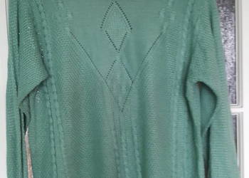 SWETEREK cieńki jasnozielony, bluzka duży rozmiar
