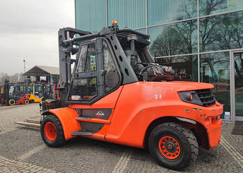 Wózek widłowy Linde H80T-03/1100 duplex 3,35 m LPG 8 ton | 2017