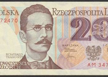 Polska 20 złotych 1982 - Romuald Traugutt - stan bankowy UNC