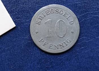 Stare monety 10 fenig 1917 Werden Niemcy