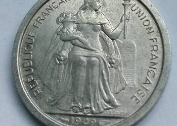 NOWA KALEDONIA-2 FRANCS-1949 r