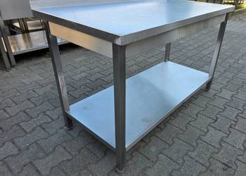 Stół Gastronomiczny Z Półką - 138/70/85 cm - M.1069 N