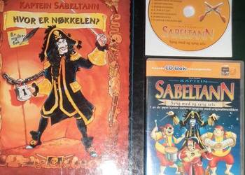 Kaptein Sabeltann comic book & karaoke pirate music CD 1995
