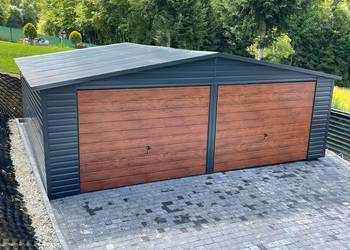 Garaż blaszany, 7x5. WZMOCNIONY PROFILAMI. Producent. CAŁA POLSKA