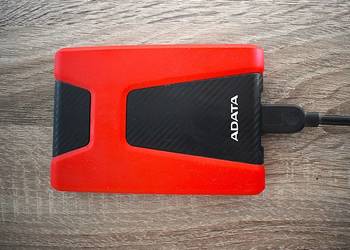 Dysk zewnętrzny HDD ADATA HD650 (1TB; 2.5"; USB 3.2; czerwony)