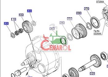 Podkładka wałka m135gx