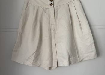 Lniane spodenki szorty  L