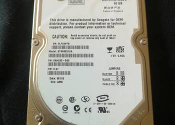 Dysk Twardy SEGATE 2.5 Momentus 4200.2  80GB