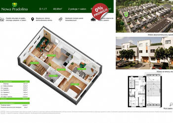 Mieszkanie Tarnów 48.95m2 3 pokojowe