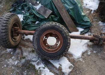 Oś dwukołówka rozrzutnik