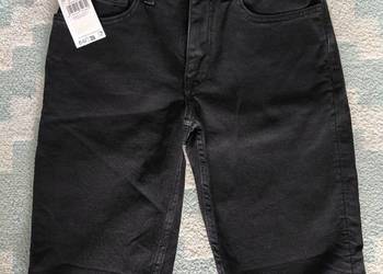 Spodenki czarne mango slim fit