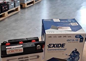 Akumulator motocyklowy 6V 11Ah 95A EXIDE 6N11A-1B