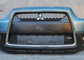 MITSUBISHI ASX ZDERZAK PRZEDNI PRZÓD KOMPLETNY CHROM HALOGENY GRILL 6400095