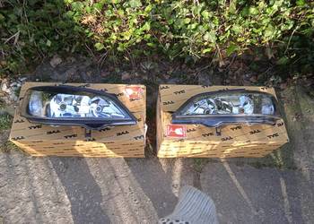 Reflektory Opel Astra G II czarne komplet
