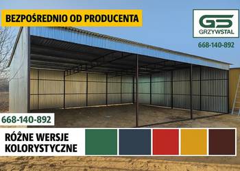 Garaż Blaszany Otwarta/Wiata wysoka OCYNK Garaże Blaszane – GRZYWSTAL