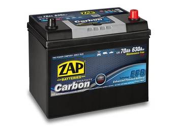 Akumulator EFB START&STOP 70Ah 630A Jap. P+  ZAP CARBON