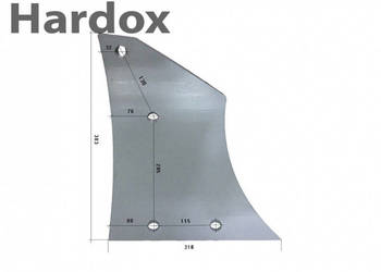 Pierś HARDOX 90060332/P części do pługa SKJOLD