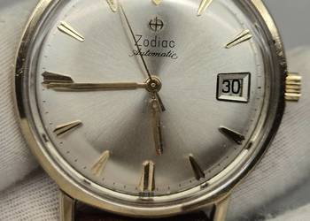 Złocony zegarek automatyczny vintage *Zodiac*