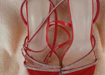 Szpilki czerwone lakierowane rozmiar 39 – impreza / wesele