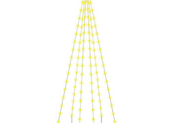 Choinka do montażu na maszcie 108 ciepłych białych LED 180 cm WM-343518
