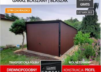 Garaż Blaszany na budowę|Blaszane|Wiata|Hala|Blaszak|Schowek| - ESSTAL - 