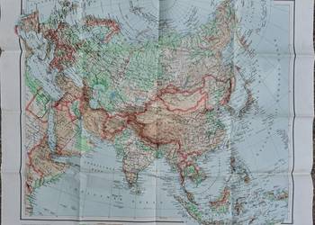 Asien Niemiecka wojskowa mapa Azji 1940