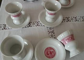 Porcelanowe sygnowane kufelki pucharki kubki Heinrich