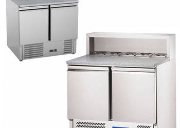 Stół Chłodniczy Gastronomiczny Nierdzewny do Pizzy 2-Drzwiowy 240l Stalgast