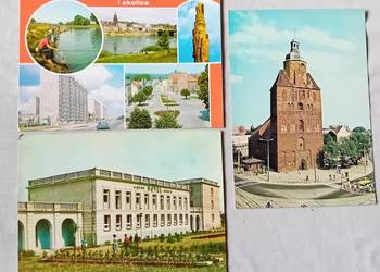 Zestaw 3 pocztówki : Gorzów Wlkp. RUCH / KAW, lata 70-e / 80-e.