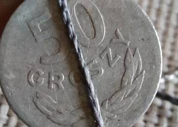 Sprzedam monete 50 groszy 1949 rok skretka mala