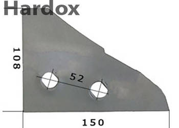 Płoza przednia HARDOX 761111/L części do pługa KUHN