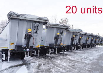 Wielton NW-3 / waga 6,2 t / poj. 38m3 / elek. dach / Teflon / 30 szt_242025