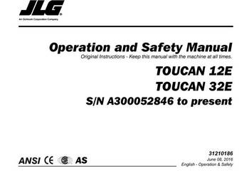 JLG Toucan 12E 32E instrukcja obsługi j.polski podnośnik