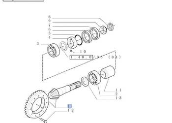 5146255 atak kół MXM Fiat Ford  TM120 TM130 TM155 CNH Nowy