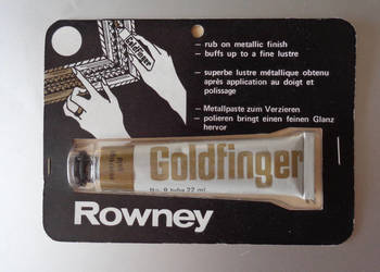Oryginalna pasta złotnicza Rowney Goldfinger, sovereign gold