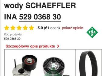 Zestaw paska klinowego wielorowkowego + pompa wody SCHAEFFLER INA 529 0368