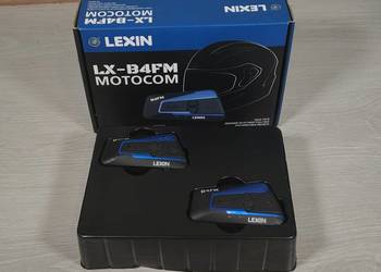 2x Interkom motocyklowy Lexin LX-B4FM interkom na dwa kaski Bluetooth