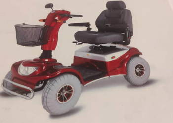 Wozek skuter - inwalidzki o napedzie elektrycznym