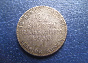 Stare monety 2 1/2 grosza 1850 Niemcy srebro