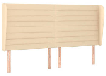 Zagłówek uszak kremowy 183x23x118/128 cm tkanina WM-3118115