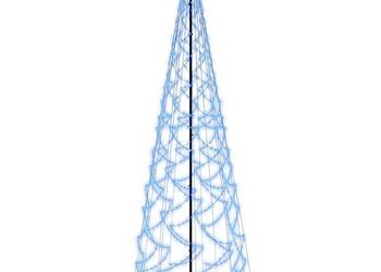 Choinka stożkowa, 1400 niebieskich diod LED, 160x500 cm（343511）