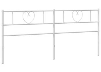 Metalowe wezgłowie białe 193 cm WM-355549