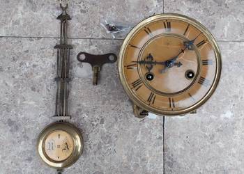 137 Zestaw mechanizm starego zegara Junghans tarcza 14,5cm 137 Zestaw mechanizm starego zegara Junghans tarcza 14,5cm