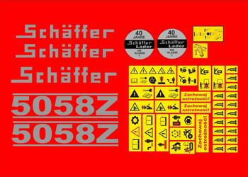 Naklejki schaffer 5058z zamienniki